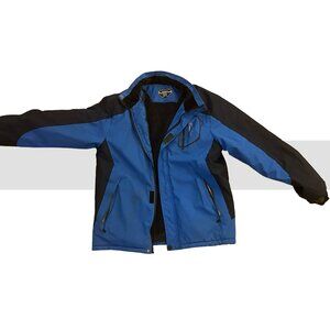 Boys’ Large Winter Jacket – Black & Blue
